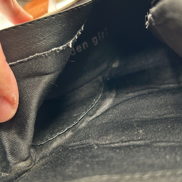 Madden Girl Jettie Black Block Heel Faux Suede Ankle Bootie Boots Size 7 M - Picture 8 of 10